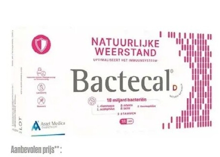BACTECAL D NATUURLIJKE WEERSTAND 16 CAPSULES