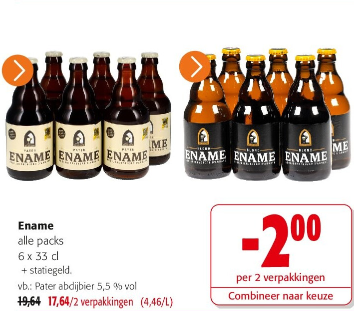 Ename alle packs 6 x 33 cl