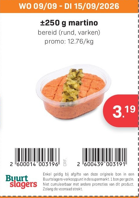 ±250 g martino