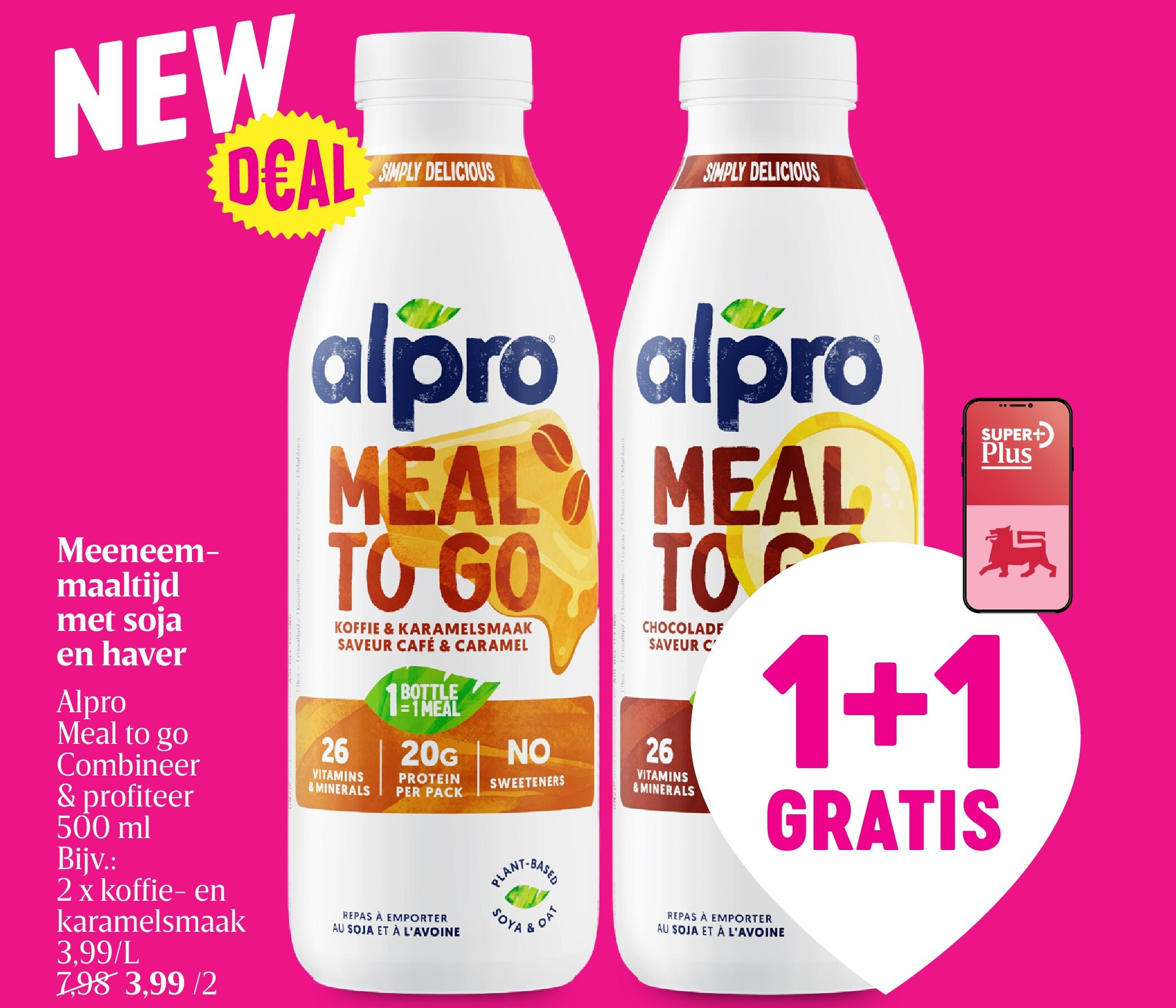 Meeneemmaaltijd met soja en haver