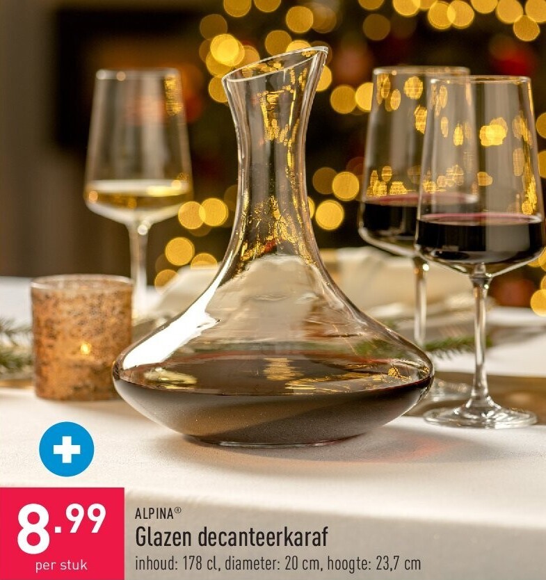 Glazen decanteerkaraf
