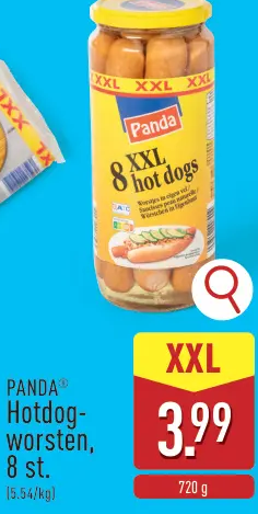 Hotdog- worsten, 8 st.