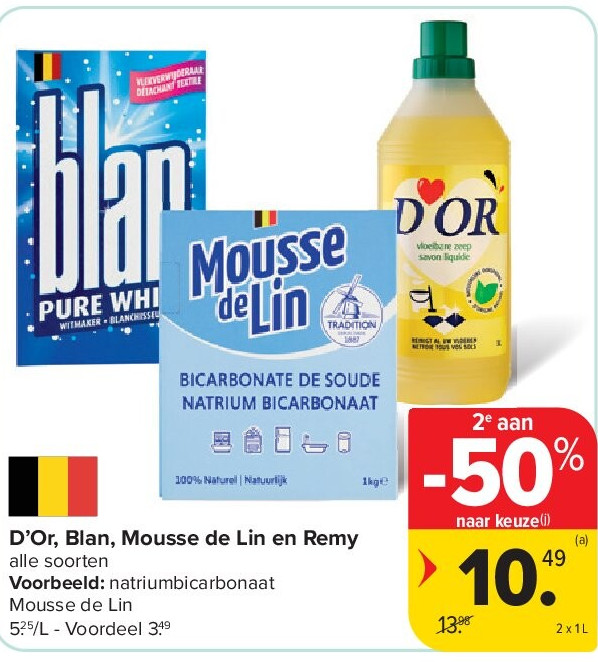 D’Or, Blan, Mousse de Lin en Remy