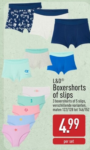 Boxershorts of slips