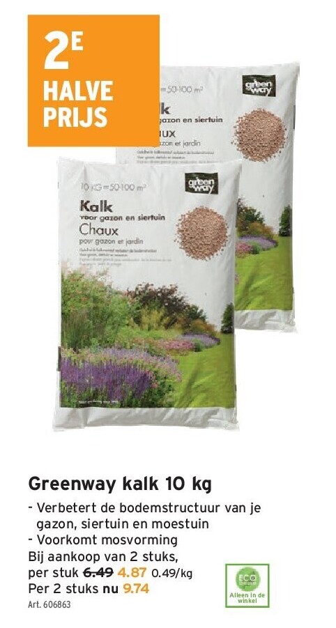 Greenway kalk 10 kg