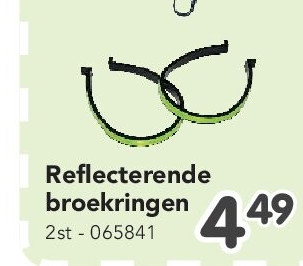Reflecterende broekringen 2st - 065841