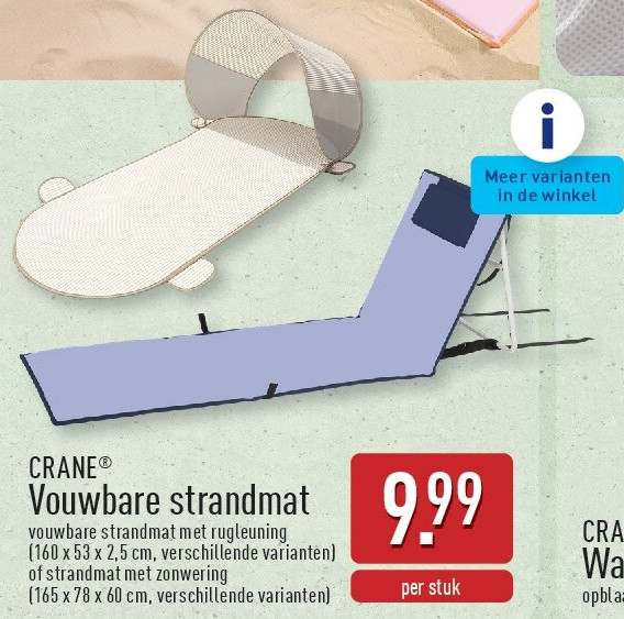 Vouwbare strandmat