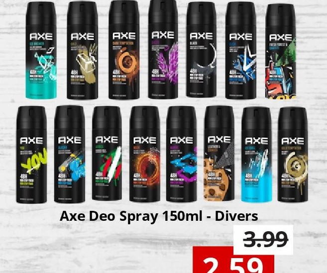 Axe Deo Spray 150ml - Divers