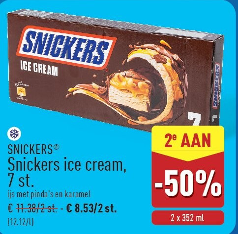 Snickers ice cream, 7st.