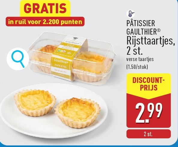 Rijsttaartjes, 2st.