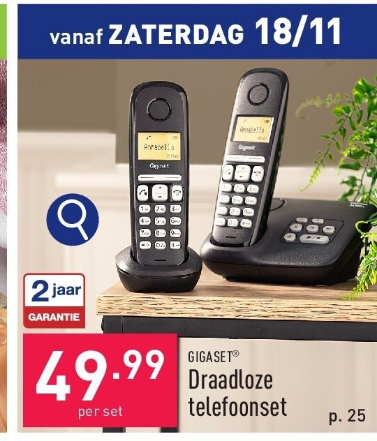 Draadloze telefoonset