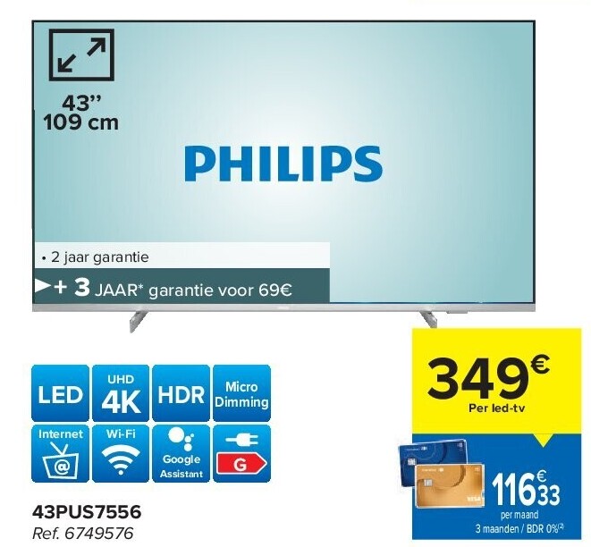 Phlips 43PUS7556 LED Tv