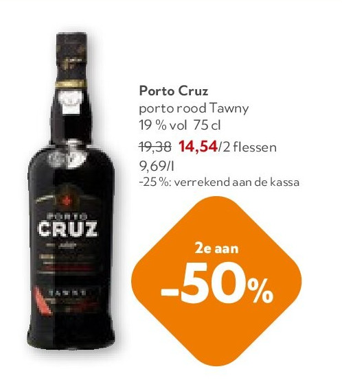Porto Cruz porto rood Tawny 19% vol 75 cl