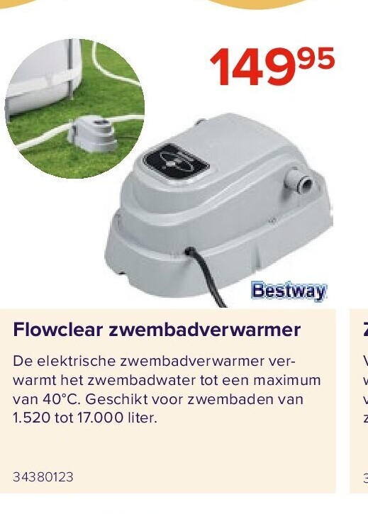 Flowclear zwembadverwarmer