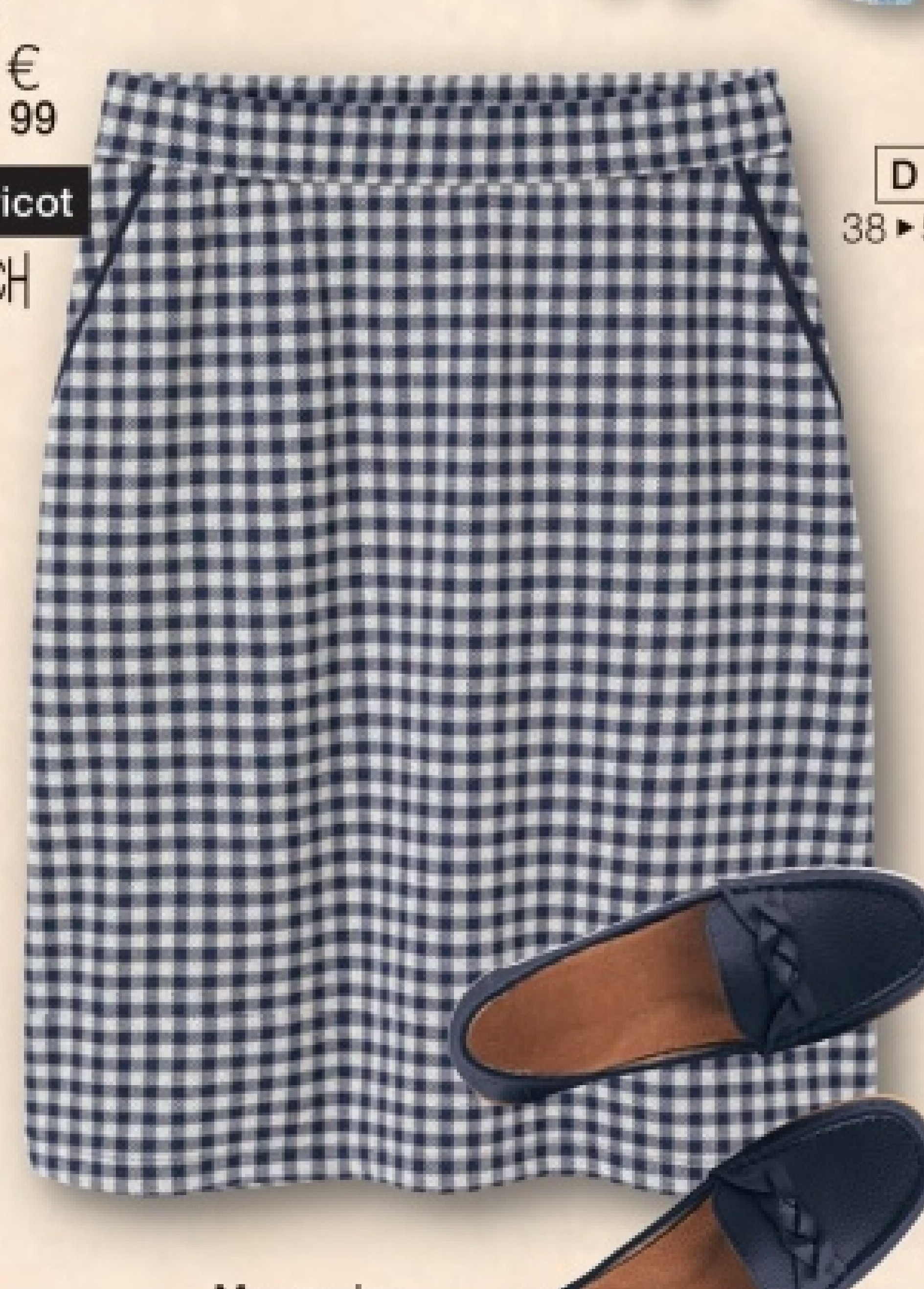 Rok in milanotricot met jacquard