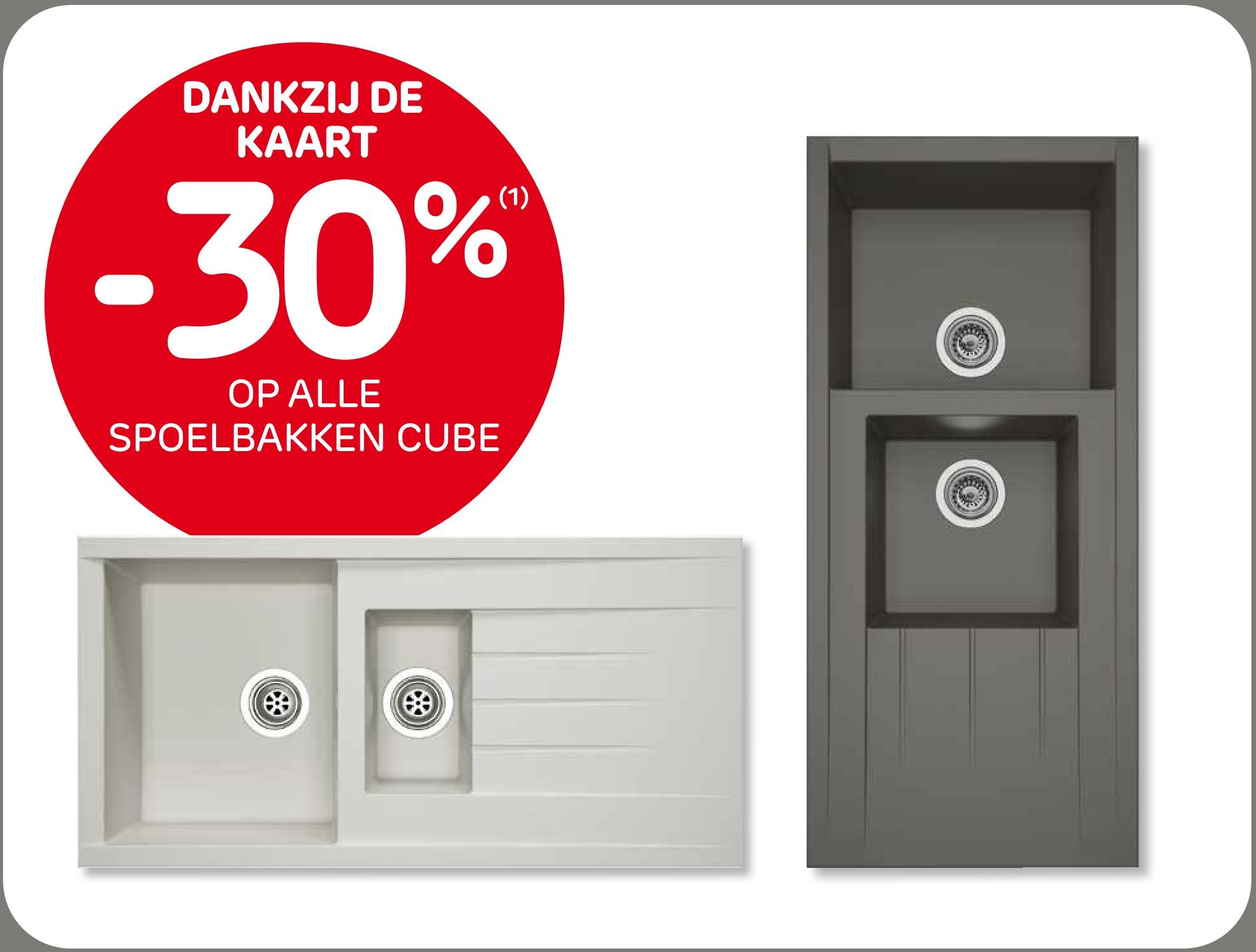 OP ALLE SPOELBAKKEN CUBE