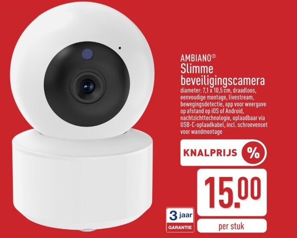 Slimme beveiligingscamera