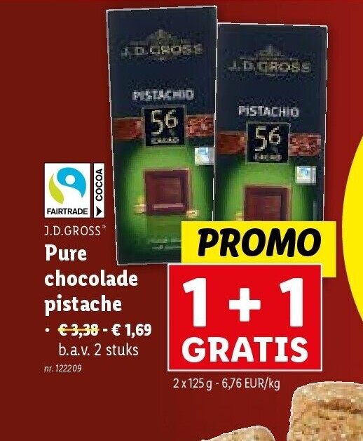 Pure chocolade pistache