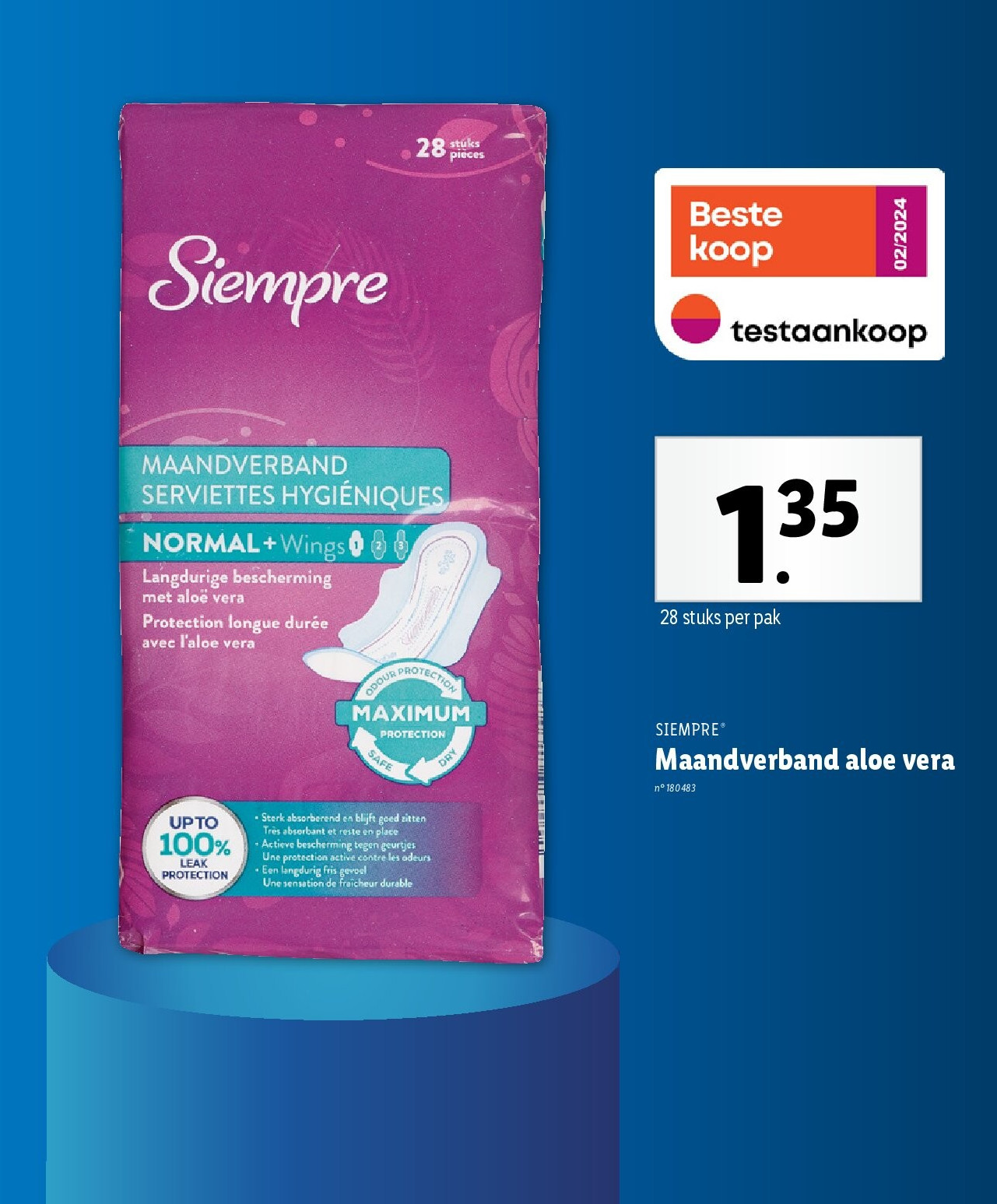 Maandverband aloe vera