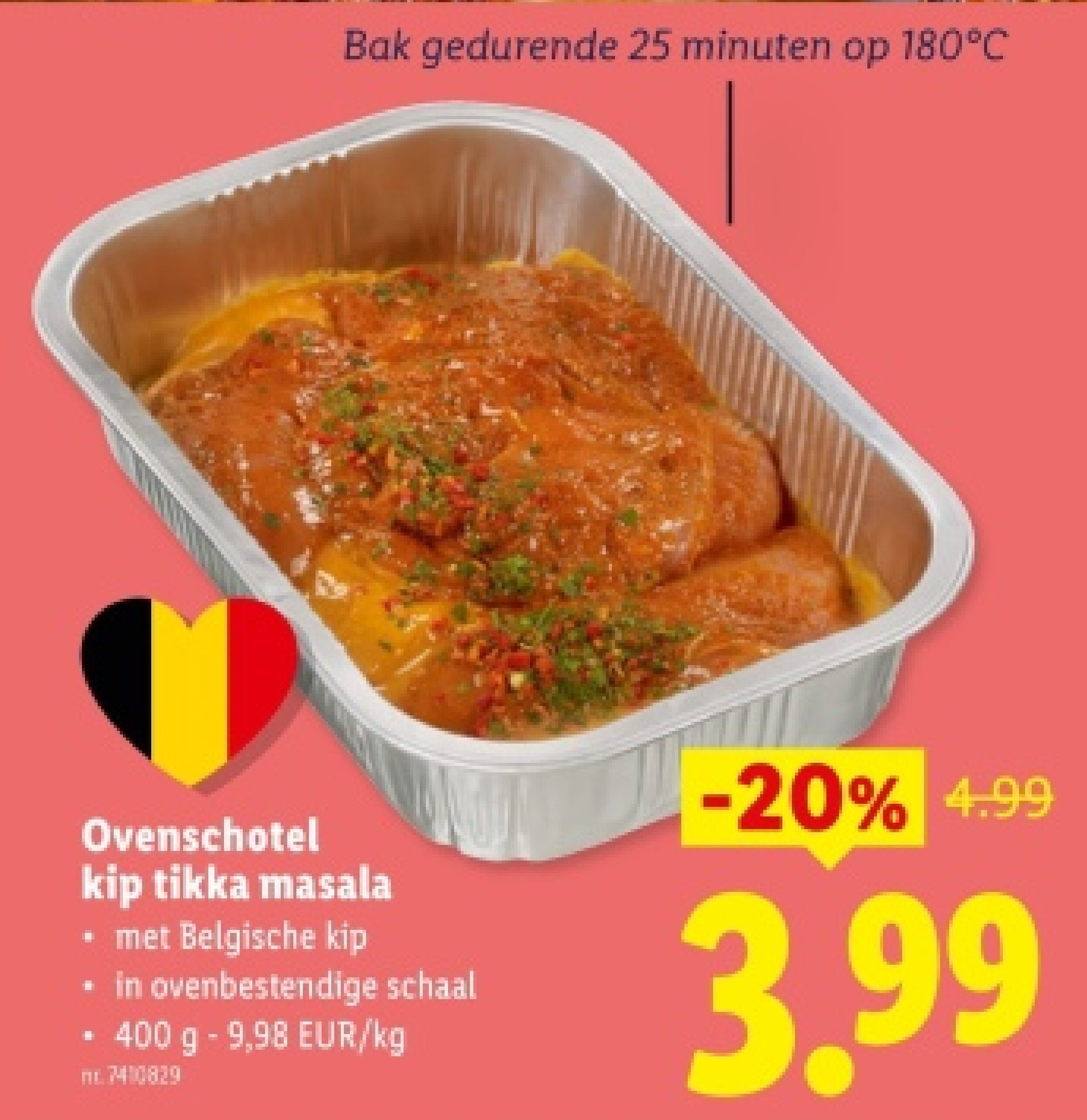 Ovenschotel kip tikka masala