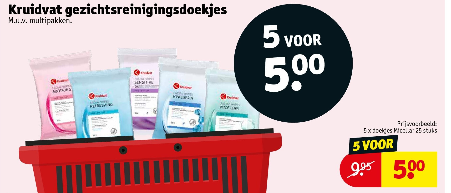 Kruidvat gezichtsreinigingsdoekjes