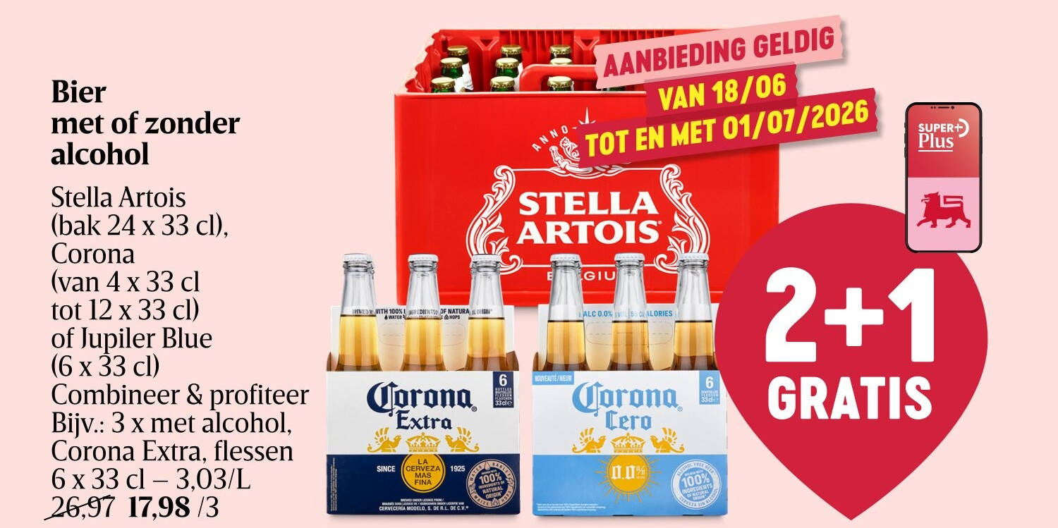 Bier met of zonder alcohol
