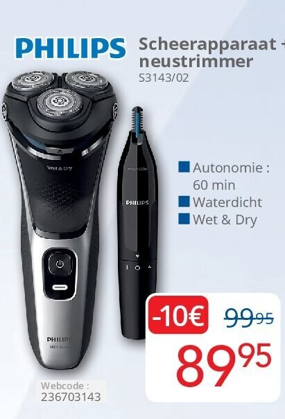 Scheerapparaat + neustrimmer