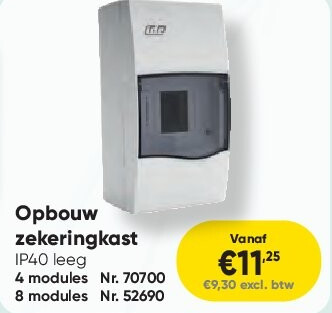 Opbouw zekeringkast