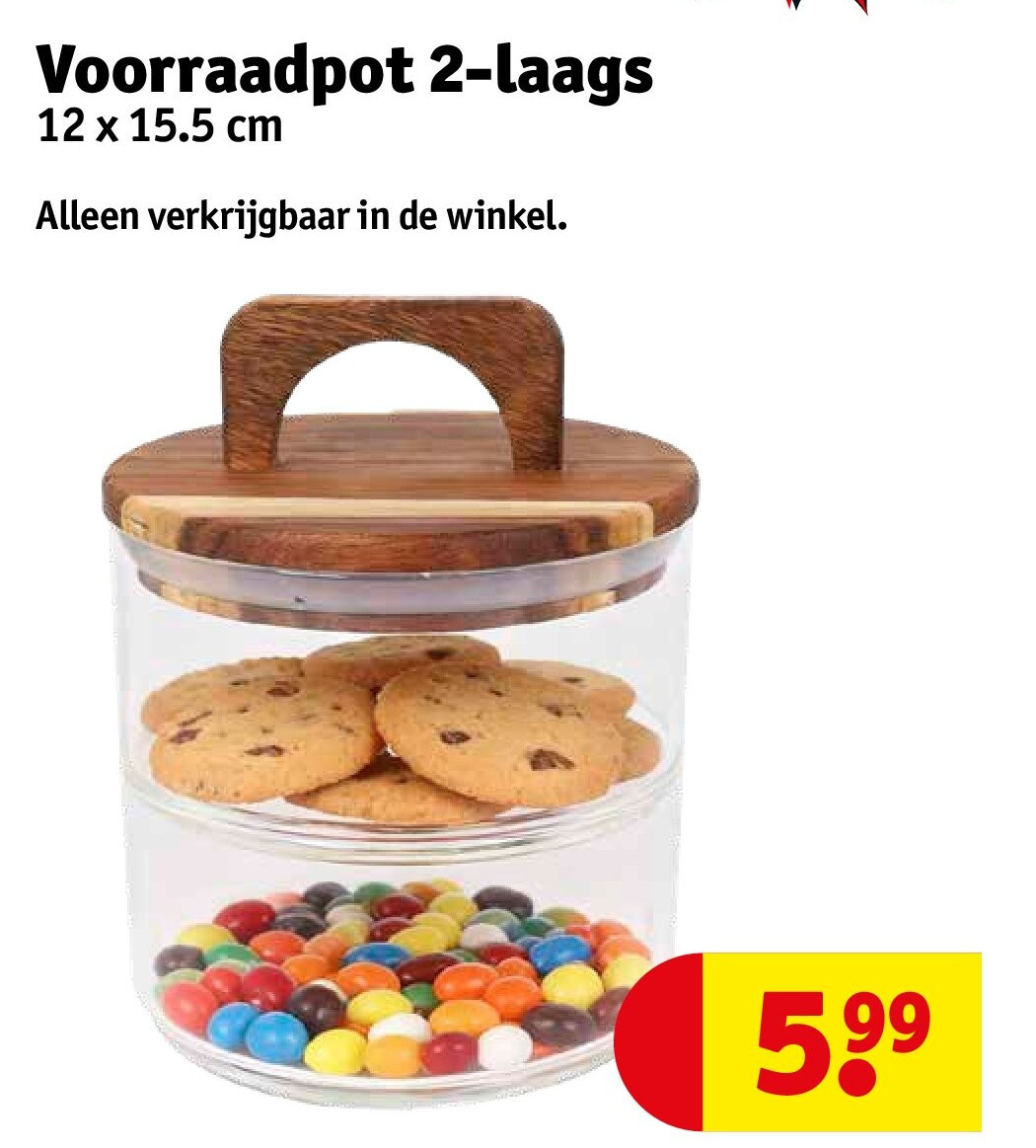 Voorraadpot 2-laags