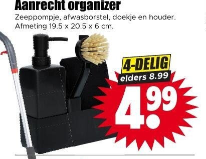 Aanrecht organizer