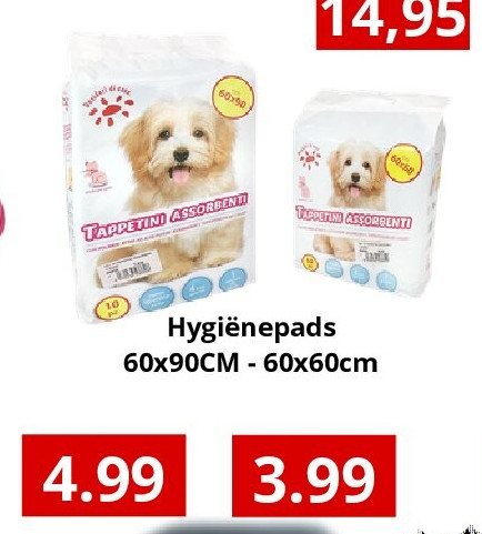 Hygiënepads 60x90CM - 60x60cm