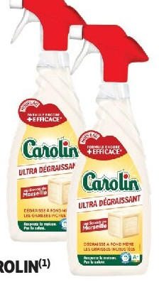 Spray ultra dégraissant Carolin au savon de Marseille, 650 ml
