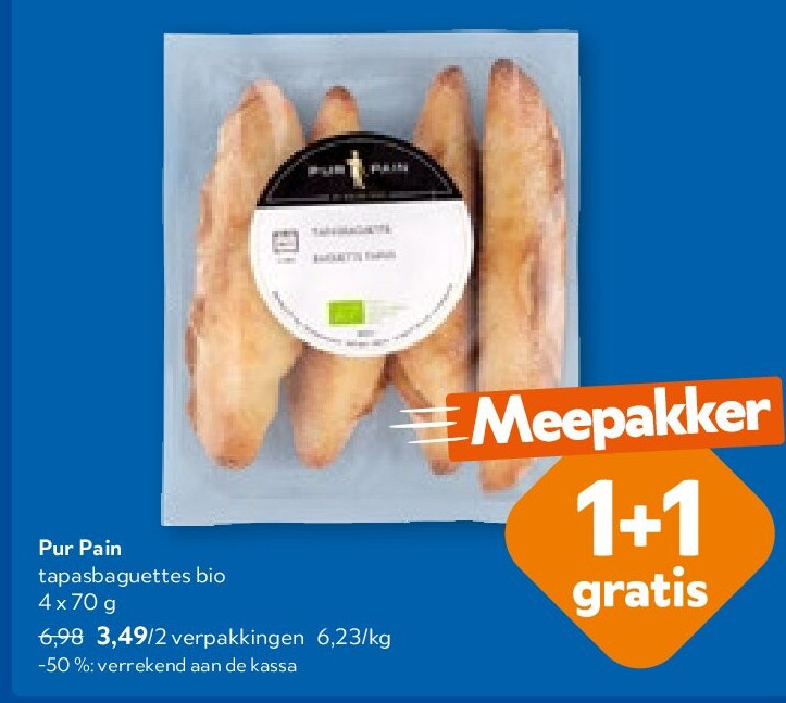 Pur Pain tapasbaguettes bio 4 x 70 g