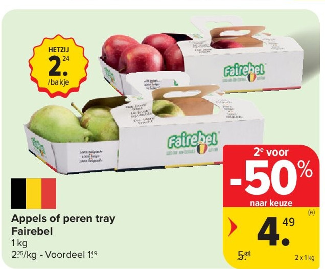 Appels of peren tray Fairebel