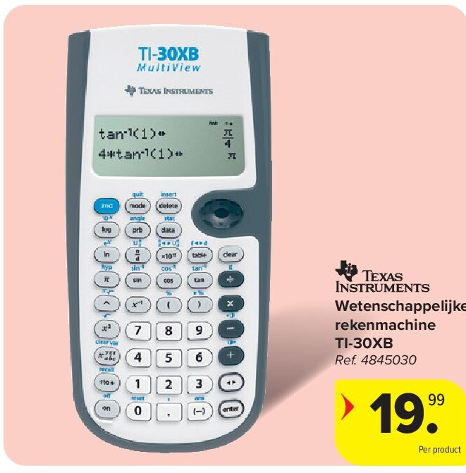 Wetenschappelijke rekenmachine TI-30XB