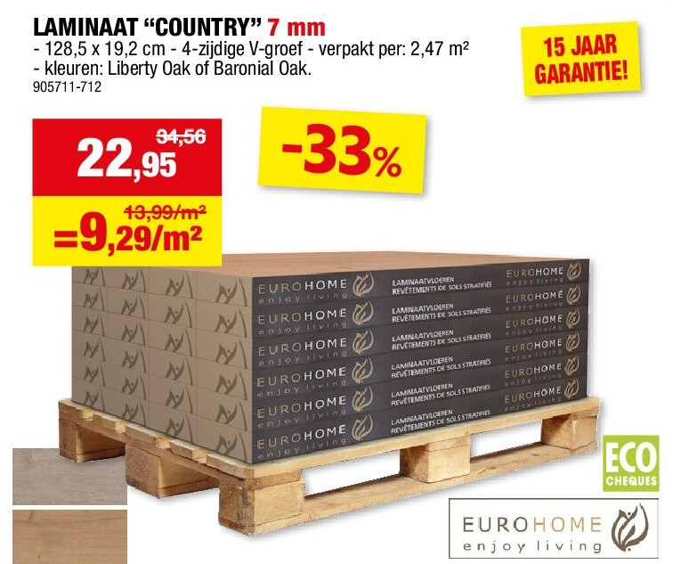 LAMINAAT “COUNTRY” 7 mm
