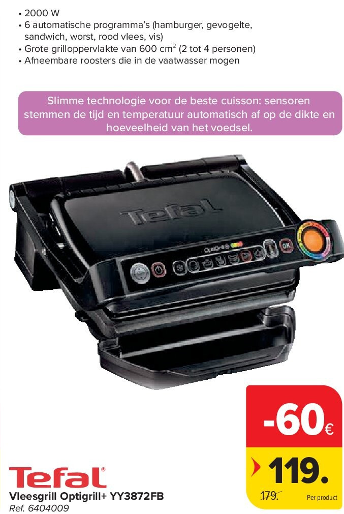 Vleesgrill Optigrill+ YY3872FB