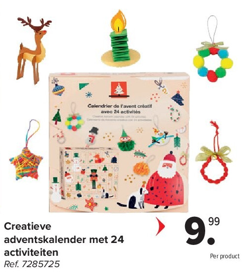 Creatieve adventskalender met 24 activiteiten