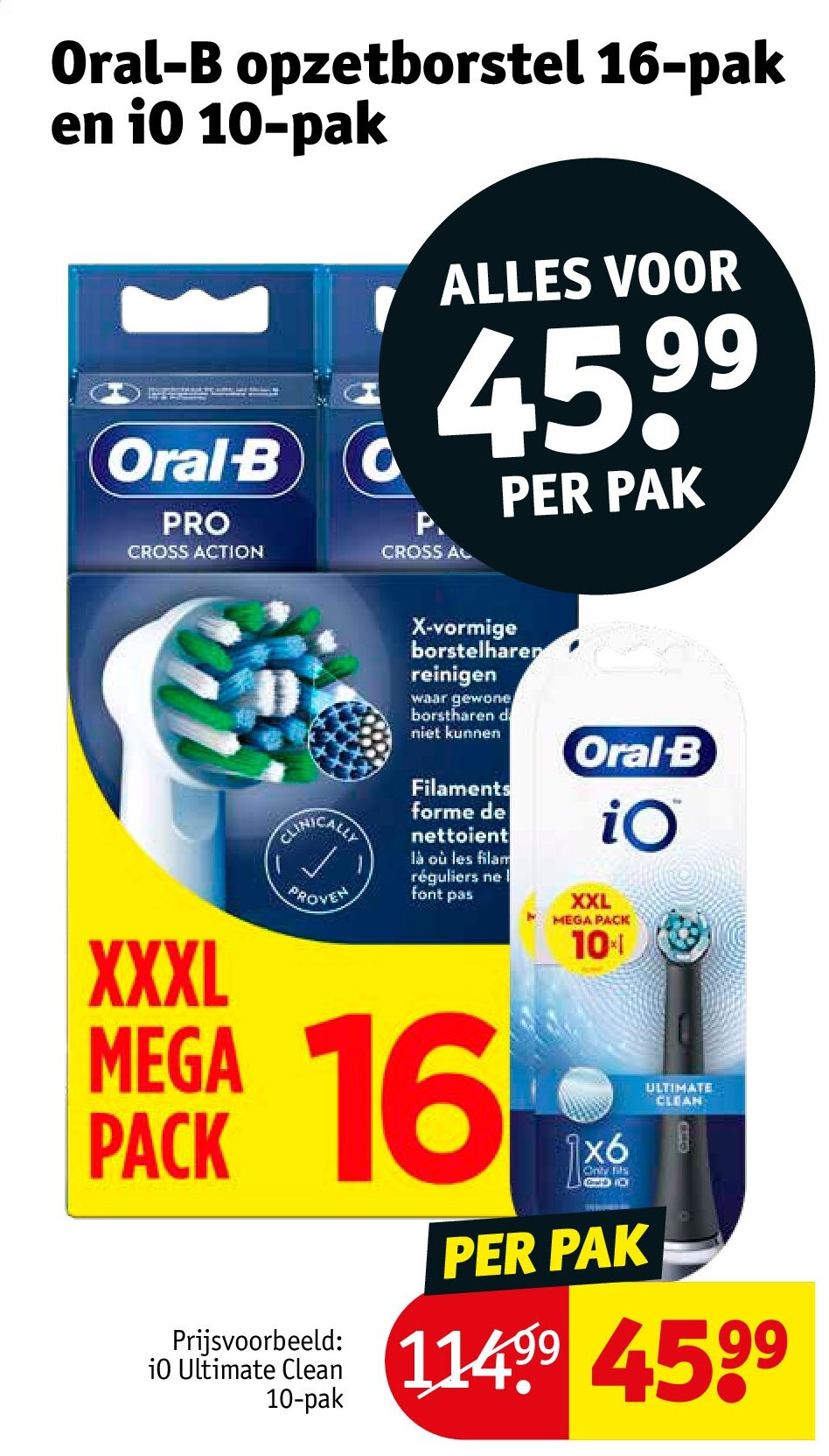 Oral-B opzetborstel 16-pak en iO 10-pak