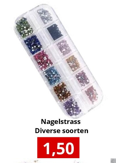 Nagelstrass Diverse soorten