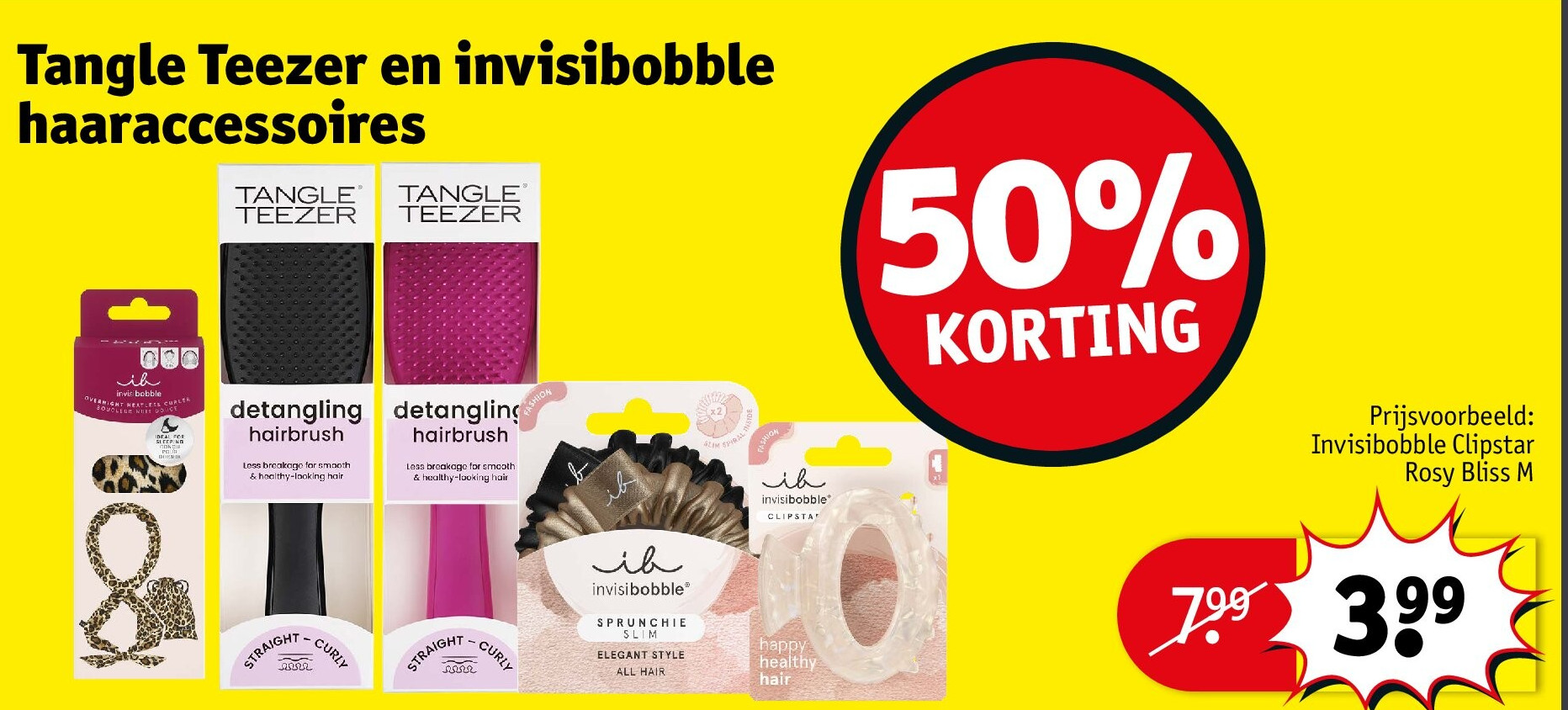 Tangle Teezer en invisibobble haaraccessoires