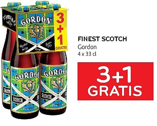 FINEST SCOTCH Gordon 4 x 33 cl