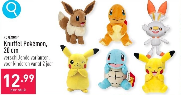 Knuffel Pokémon, 20 cm