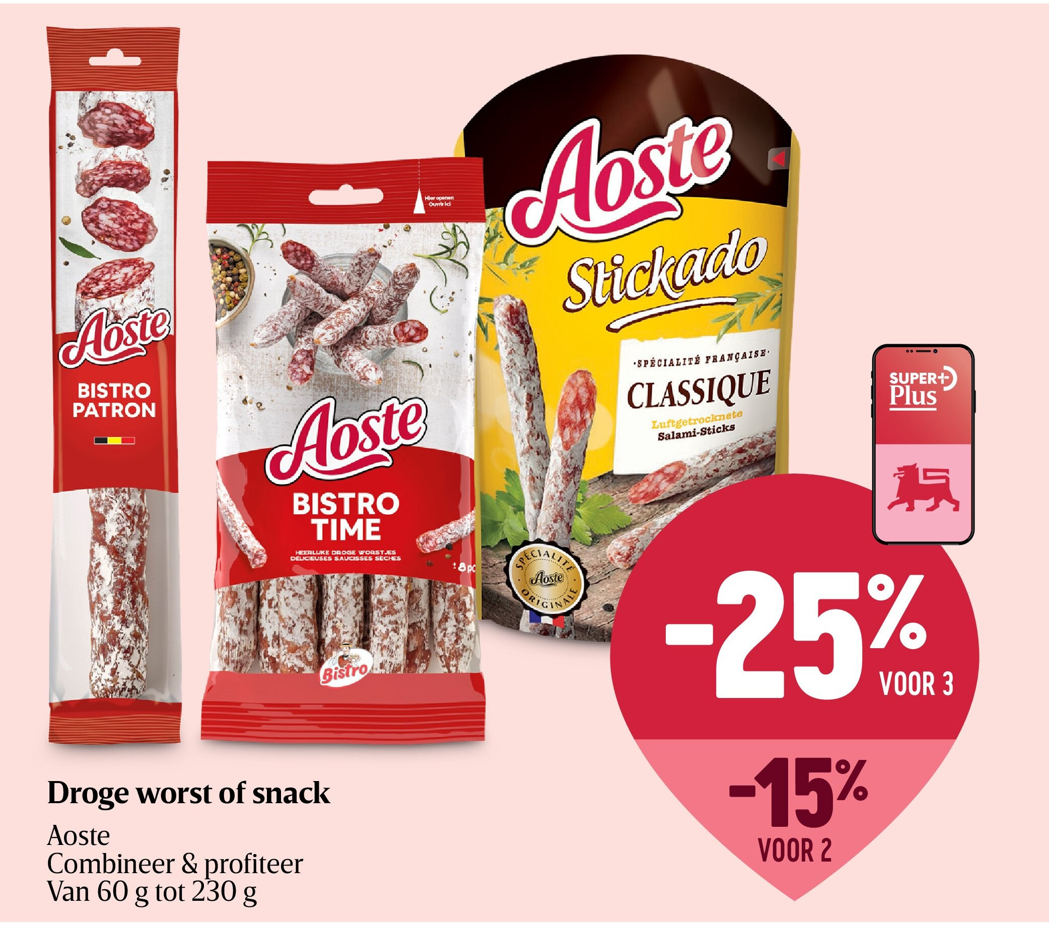 Droge worst of snack