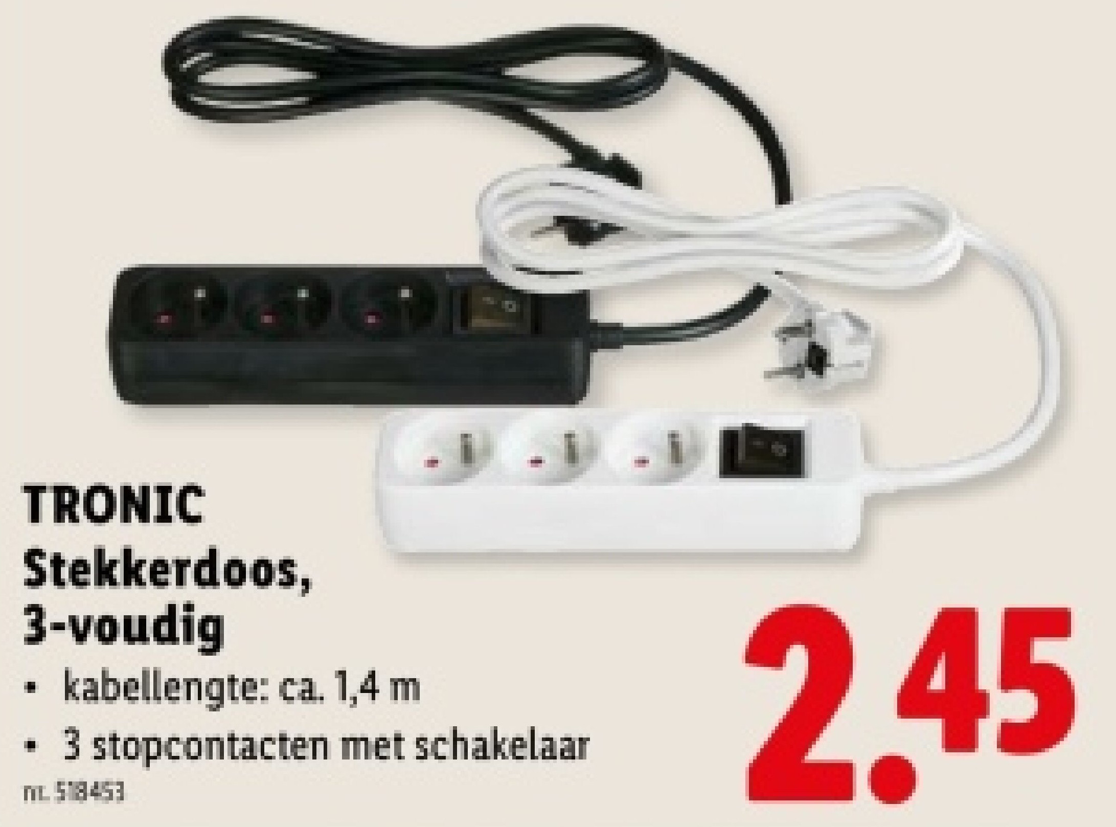 Stekkerdoos, 3-voudig