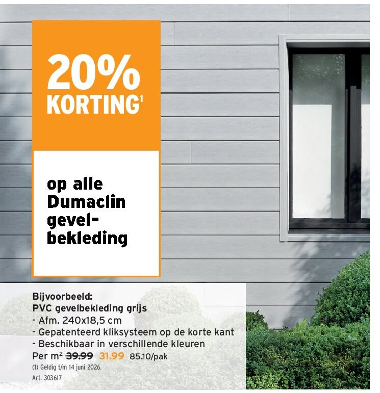 PVC gevelbekleding grijs