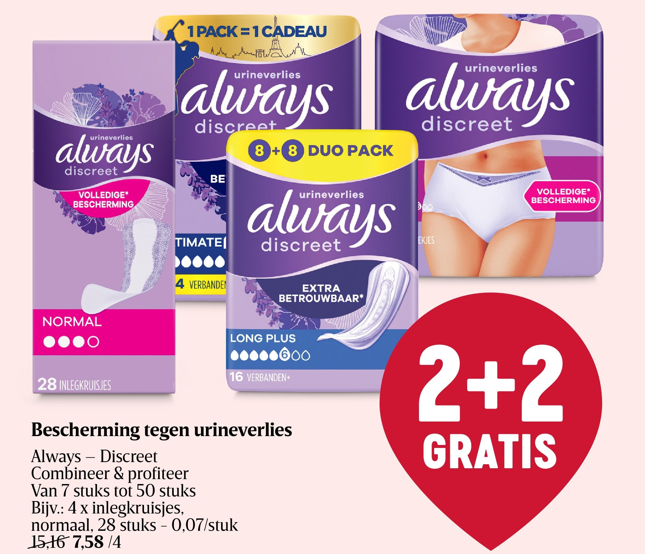 Bescherming tegen urineverlies