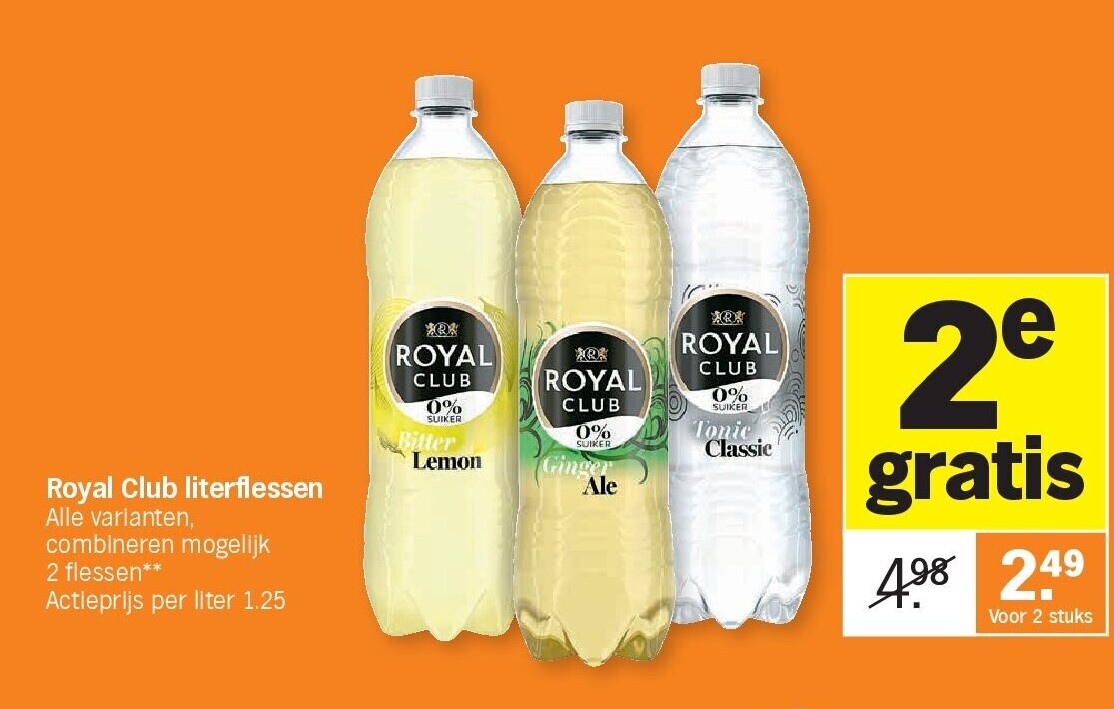 Royal Club literflessen
