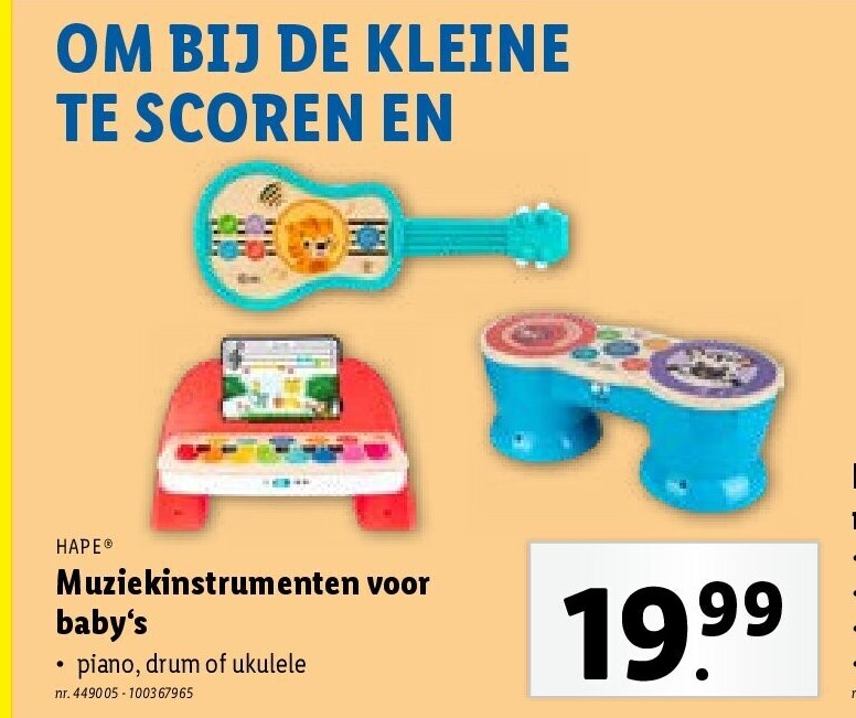 Muziekinstrumenten voor baby‘s
