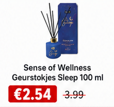 Sense ofWellness Geurstokjes Sleep 100 ml